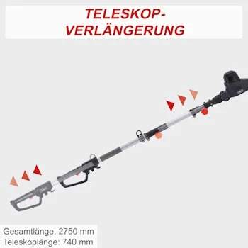 Scheppach teleskopske električne makaze za živicu ETHT500 - Слика 2