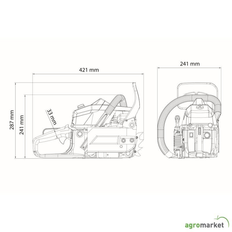 Motorna testera AGM CS 4520 - Слика 3